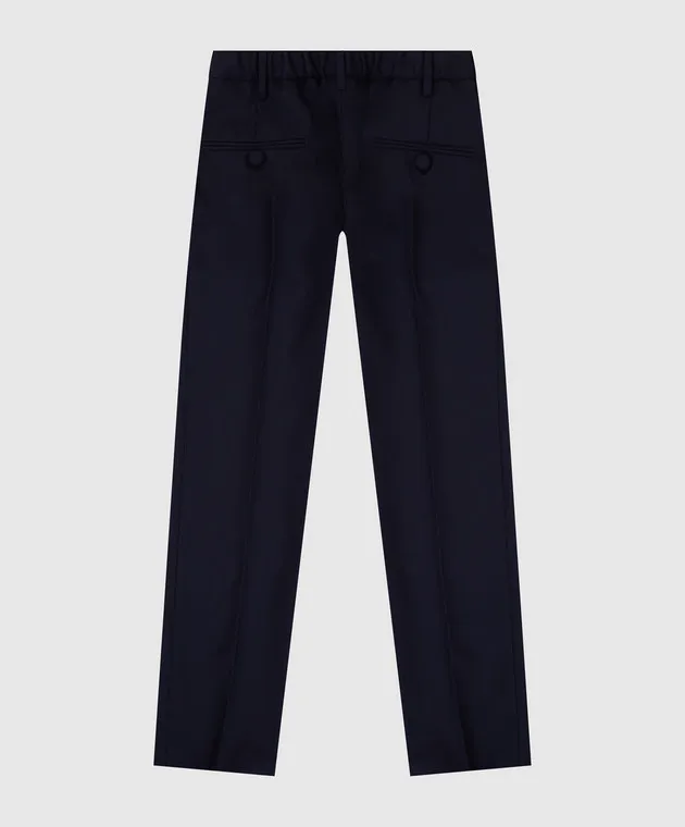 Stefano Ricci Pantaloni da bambino in lana blu scuro Y2T0950000160509