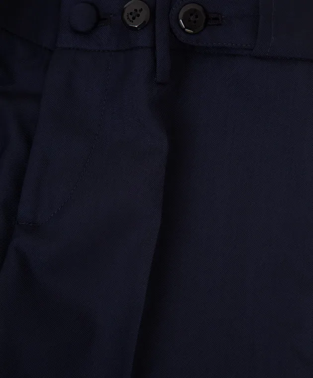 Stefano Ricci Pantaloni da bambino in lana blu scuro Y2T0950000160509
